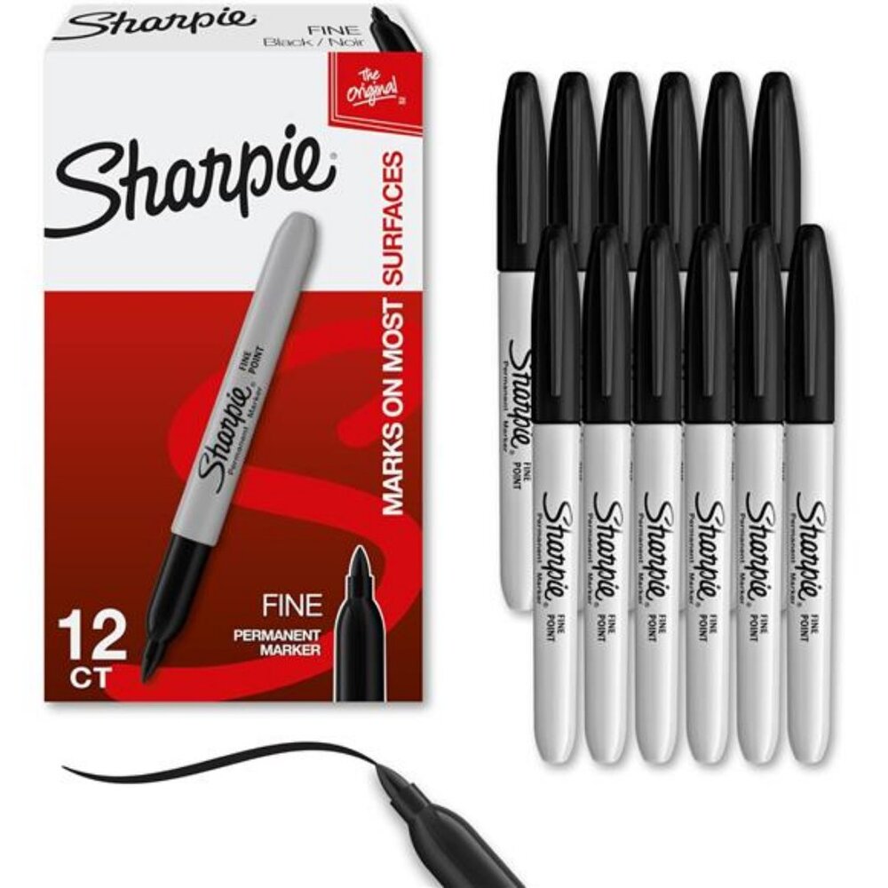 Sharpie Permanent Markers Set Quick Drying And Fade Resistant Fine Point‎ Marker
